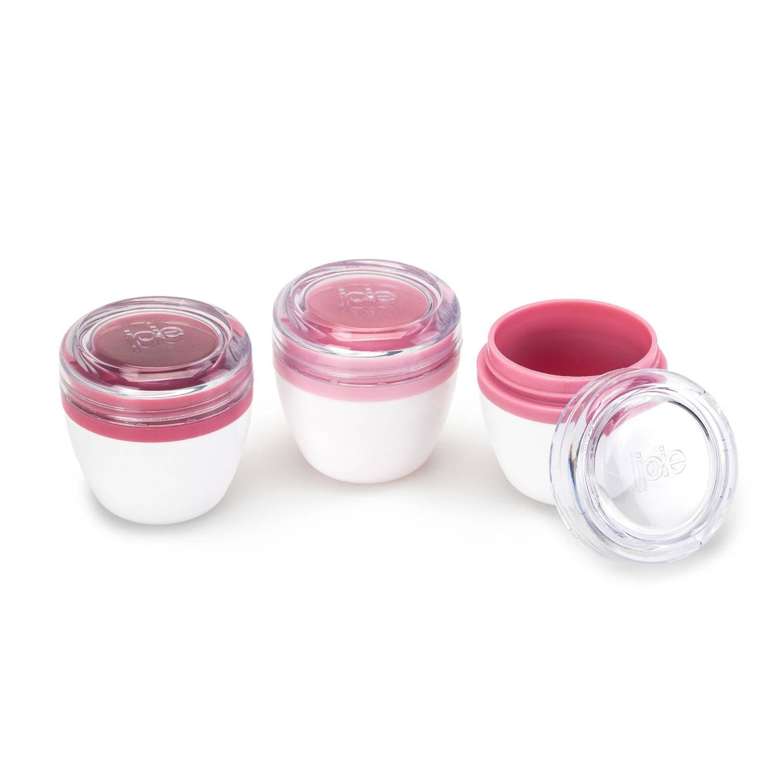 Set x 3 Salsas para llevar on the go rosado