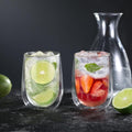 Set x 4 Vasos de Vidrio Doble Pared Verona 300ml – Para Café, Jugos, Cócteles y Más