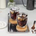 Set x 4 Vasos de Vidrio Doble Pared Verona 300ml – Para Café, Jugos, Cócteles y Más