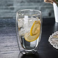 Set x 4 Vasos de Vidrio Doble Pared Verona 380ml – Para Lattes, Jugos, Cócteles y Más