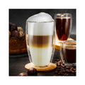 Set x 4 Vasos de Vidrio Doble Pared Verona 380ml – Para Lattes, Jugos, Cócteles y Más