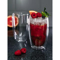 Set x 4 Vasos de Vidrio Doble Pared Verona 380ml – Para Lattes, Jugos, Cócteles y Más