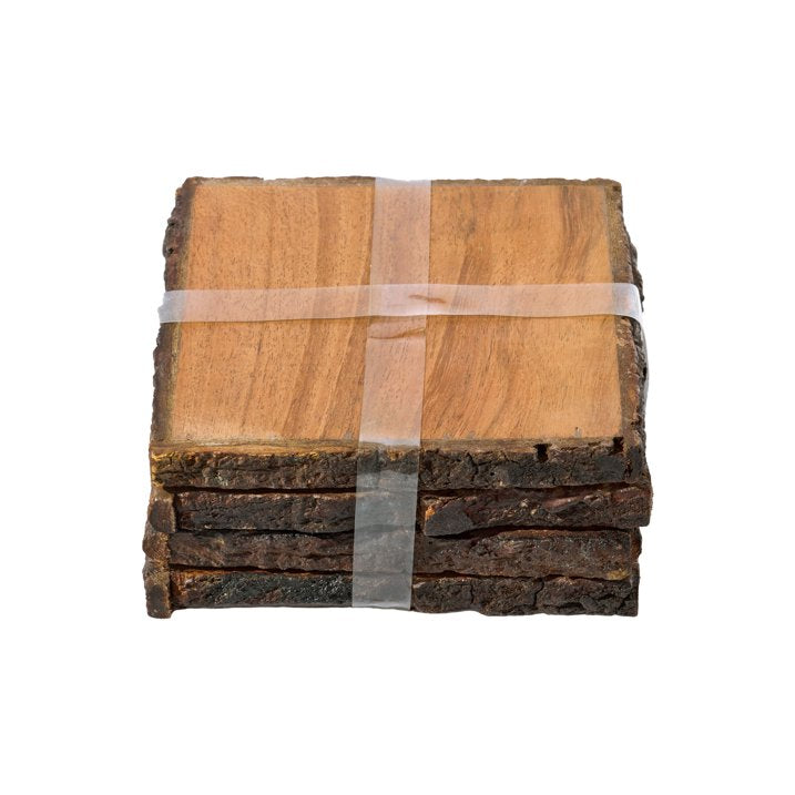Set x 4 posavasos acacia