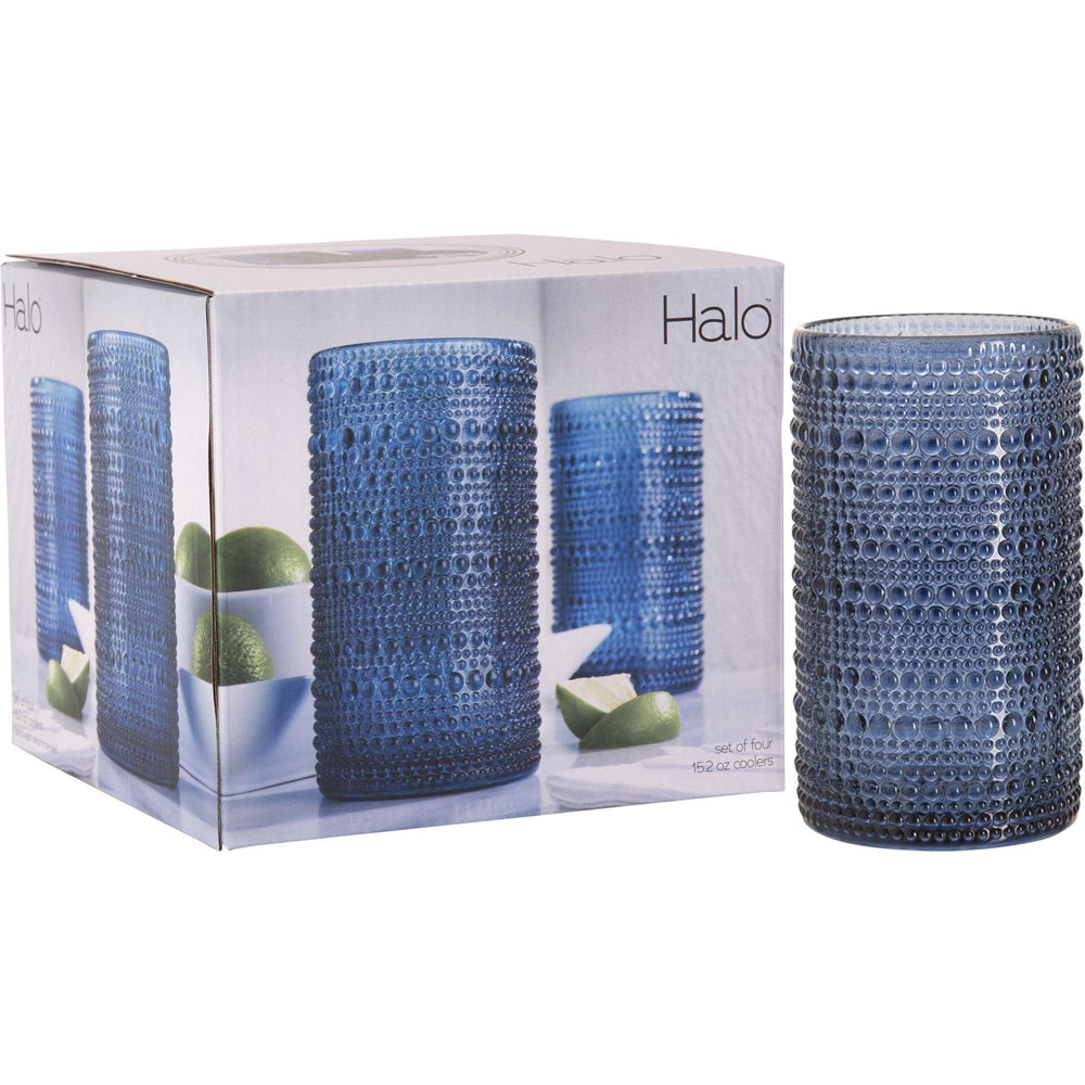 Set x 4 vasos Halo cobalto 443ml