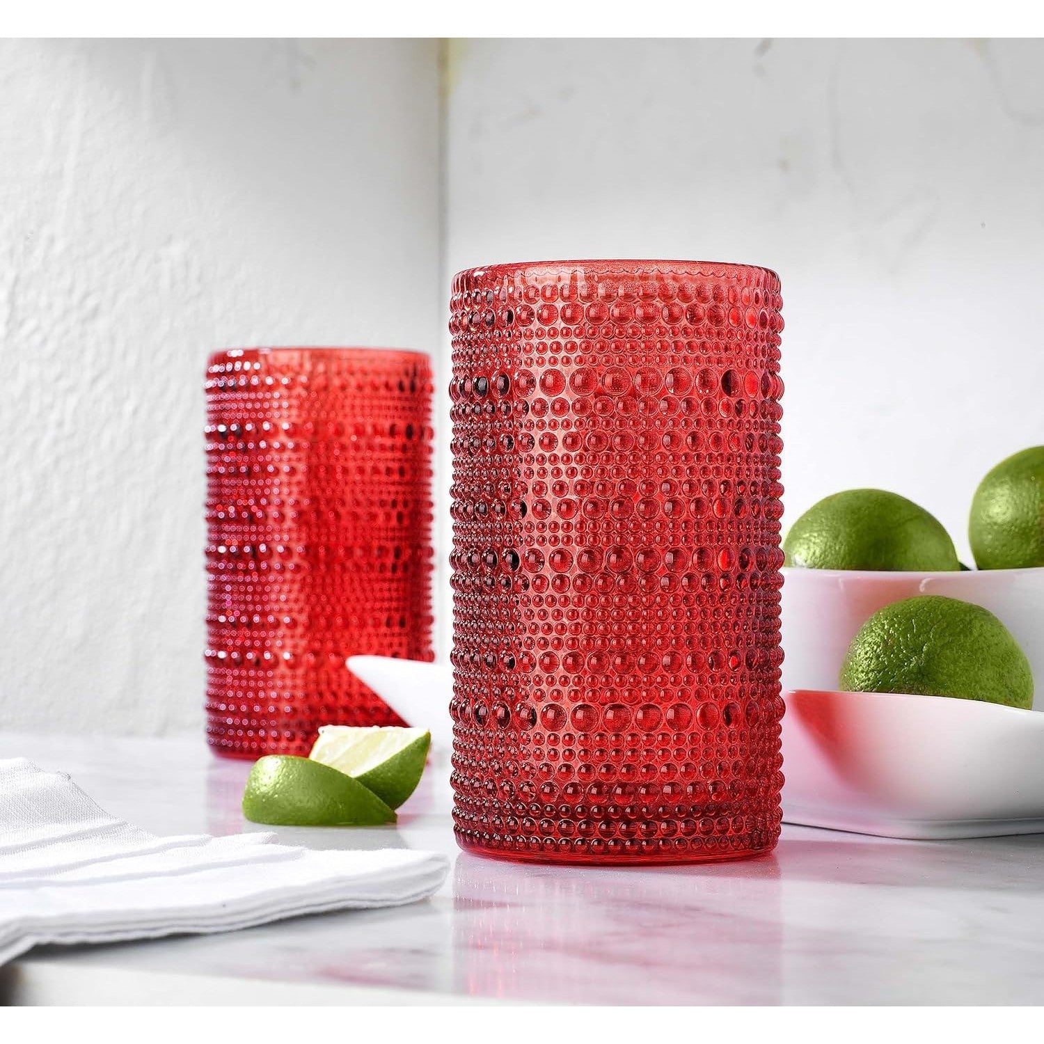 Set x 4 vasos Halo rojo 443ml