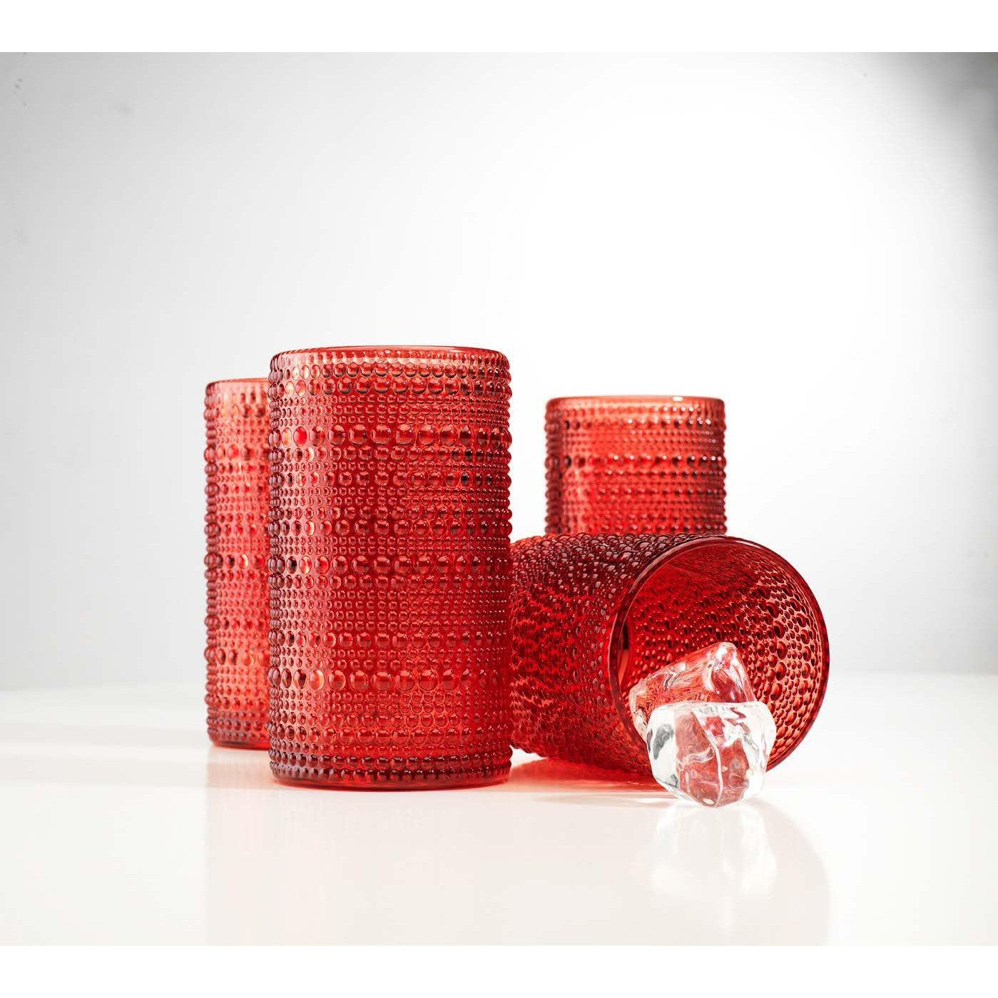 Set x 4 vasos Halo rojo 443ml