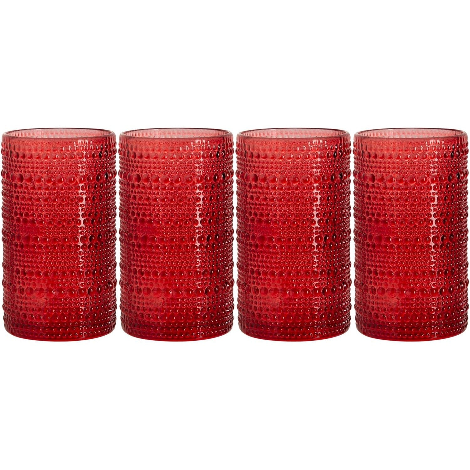 Set x 4 vasos Halo rojo 443ml