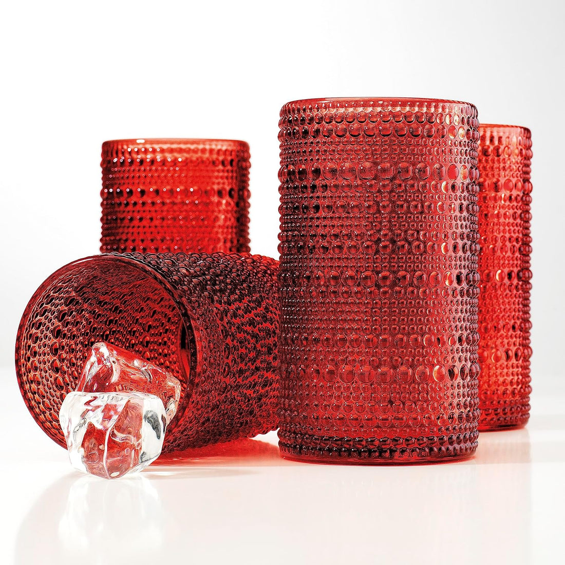 Set x 4 vasos Halo rojo 443ml