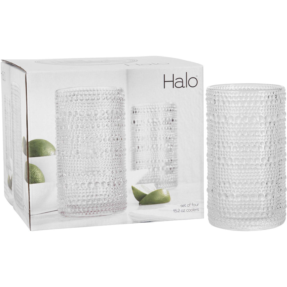 Set x 4 vasos Halo transparente 443ml