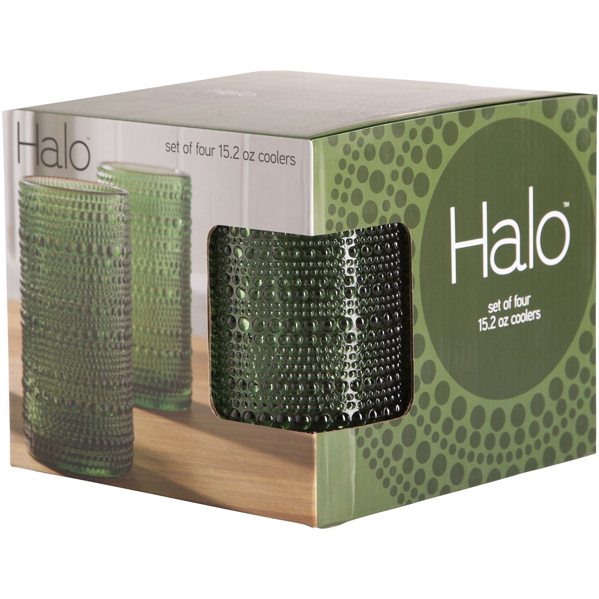 Set x 4 vasos Halo verde 443ml