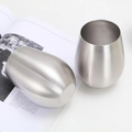 Set x 4 vasos acero inoxidable plateado mate 550ml - Irrompibles
