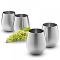 Set x 4 vasos acero inoxidable plateado mate 550ml - Irrompibles