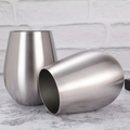 Set x 4 vasos acero inoxidable plateado mate 550ml - Irrompibles
