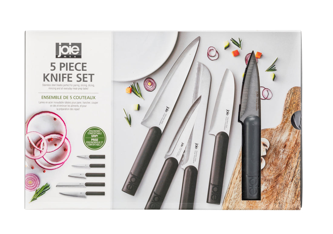 Set x 5 cuchillos cocina Joie