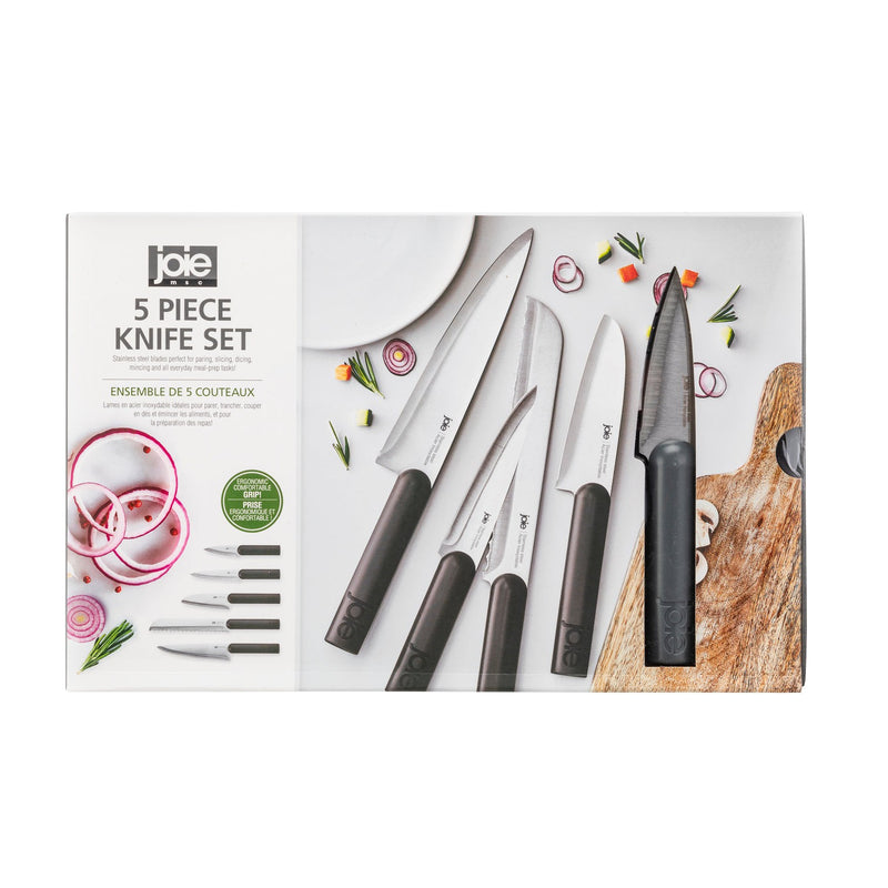 Set x 5 cuchillos cocina Joie