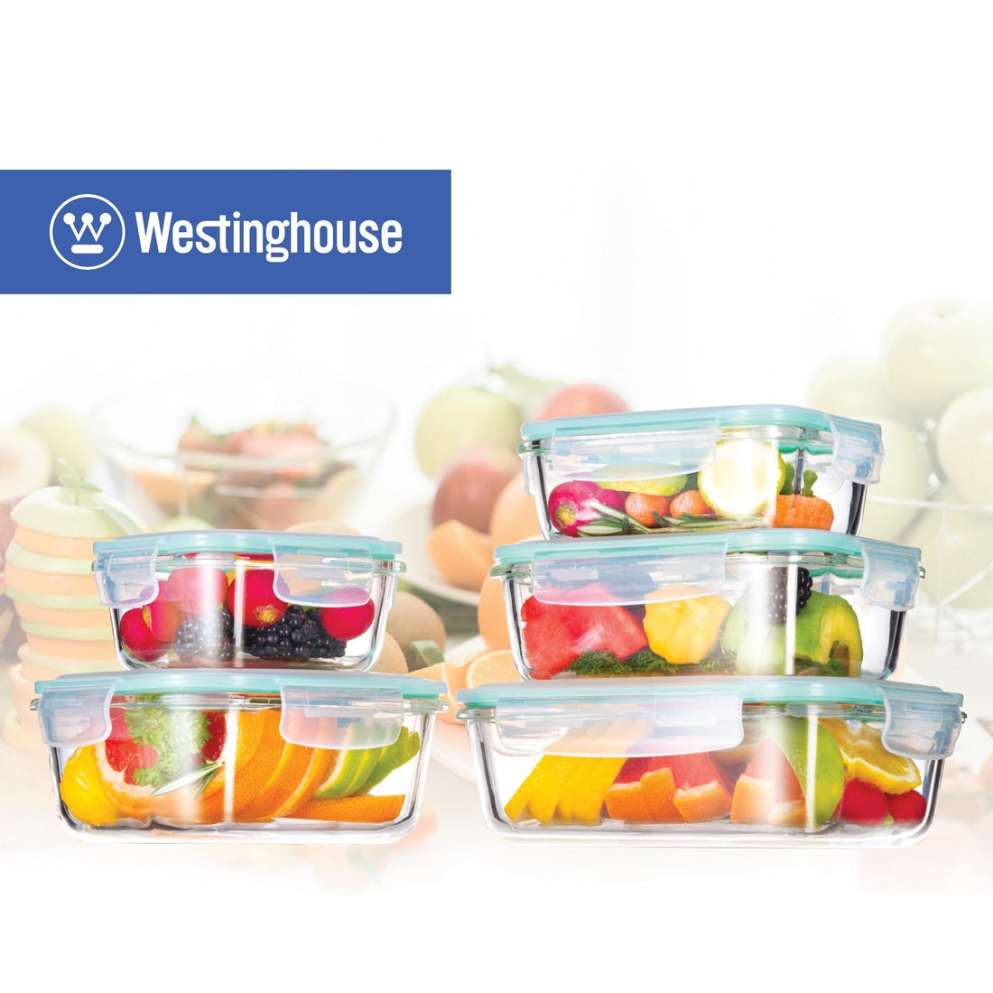 Set x 5 tapers transparente vidrio borosilicato - Rectangulares y Cuadrados | De 320 ml a 1050 ml