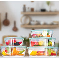 Set x 5 tapers transparente vidrio borosilicato - Rectangulares y Cuadrados | De 320 ml a 1050 ml