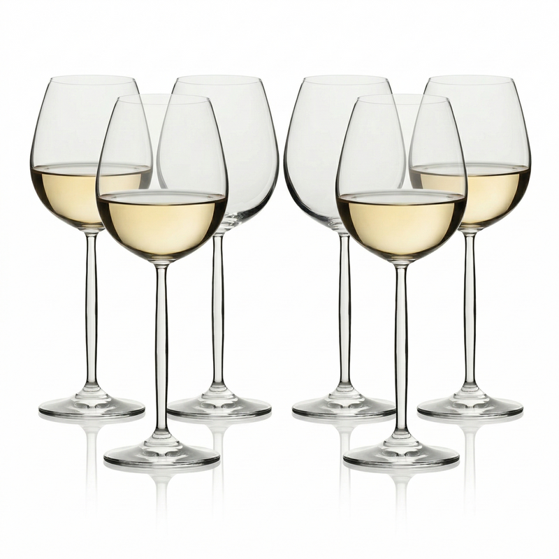 Set x 6 copas vino blanco Reserva cristal premium 480 ml