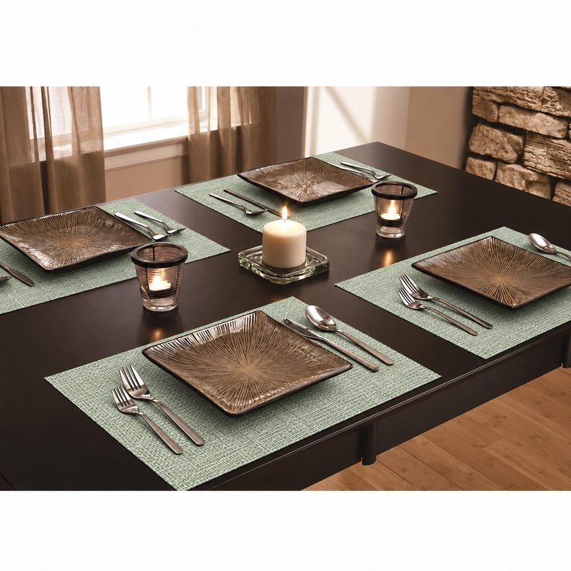 Set x 6 individuales Harrington de vynil celery