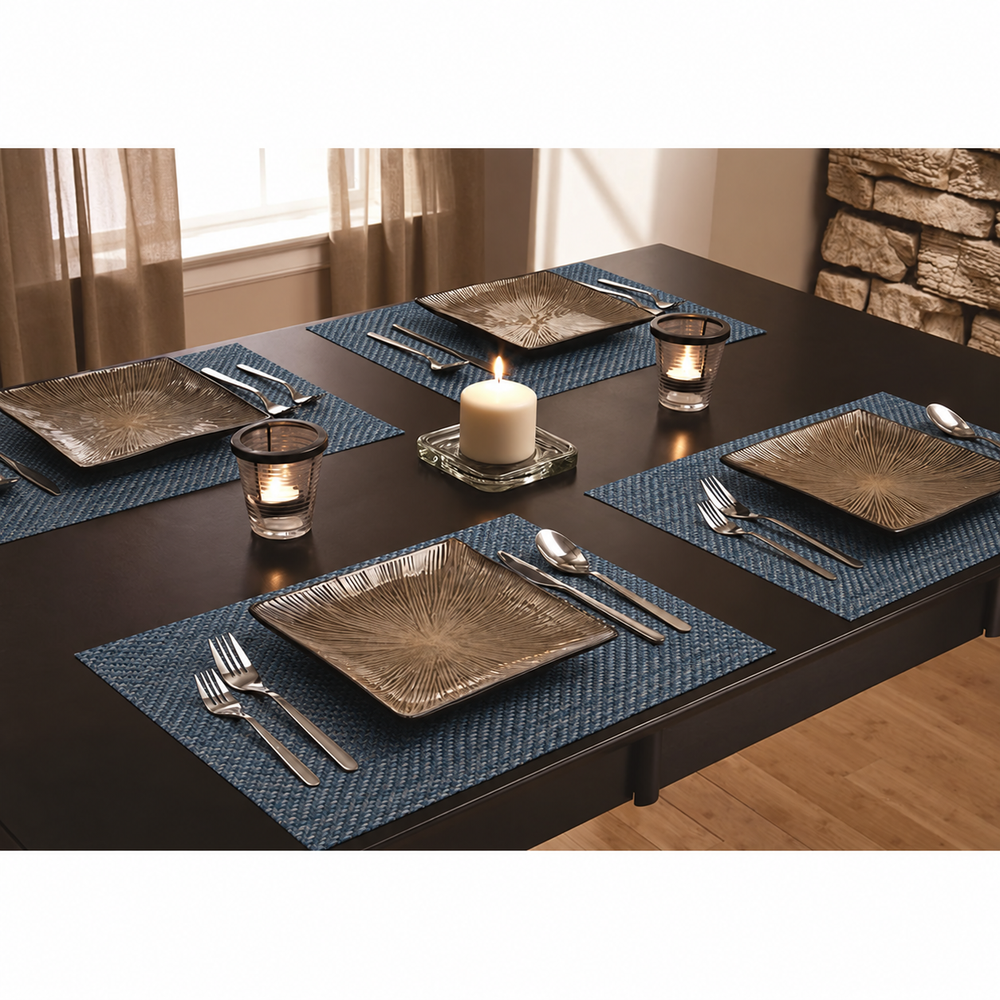 Set x 6 individuales Harrington de vynil navy