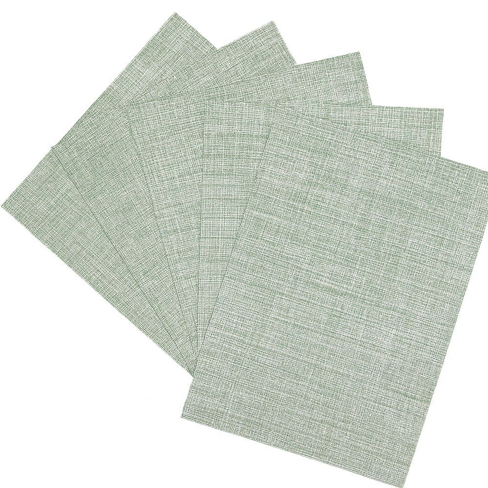 Set x 6 individuales Harrington de vynil verde claro