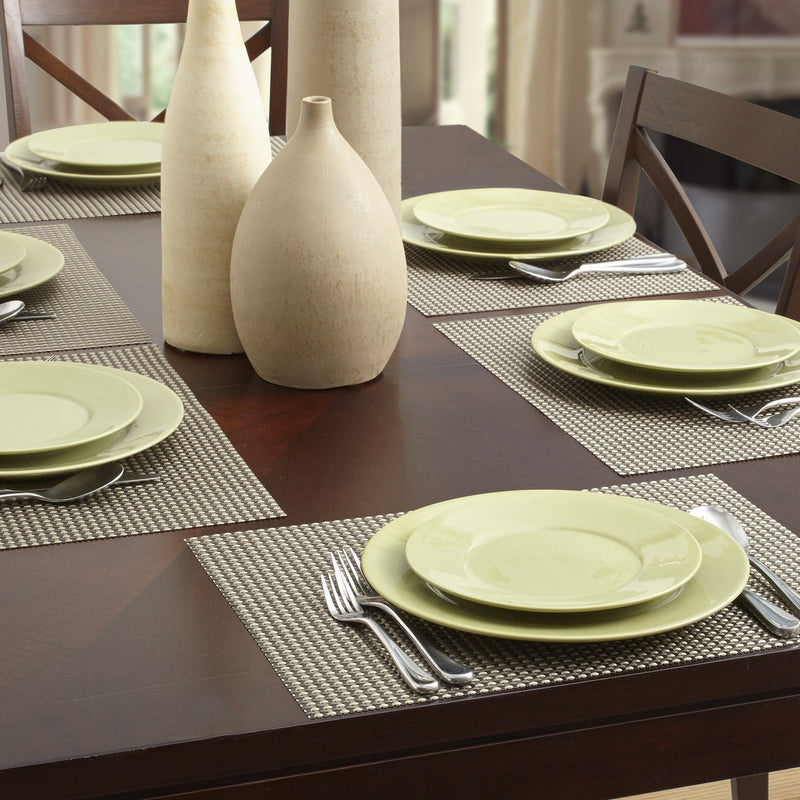 Set x 6 individuales Longport de vynil almendra