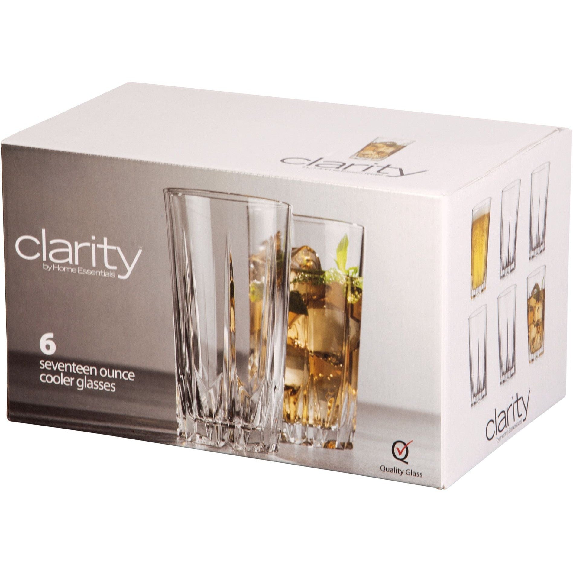 Set x 6 vasos Clarity Diamante 443ml