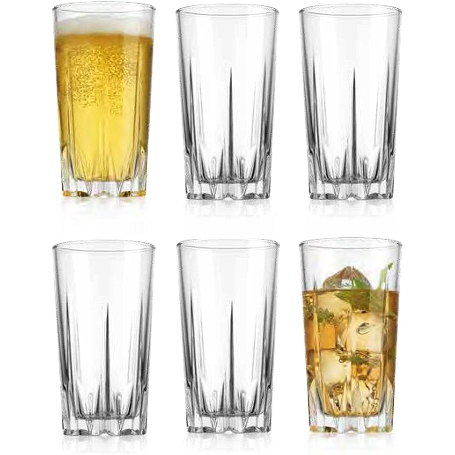 Set x 6 vasos Clarity Diamante 443ml