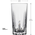 Set x 6 vasos Clarity Diamante 443ml