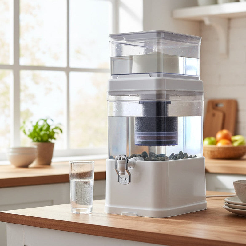 Sistema purificador de agua por gravedad 10 litros