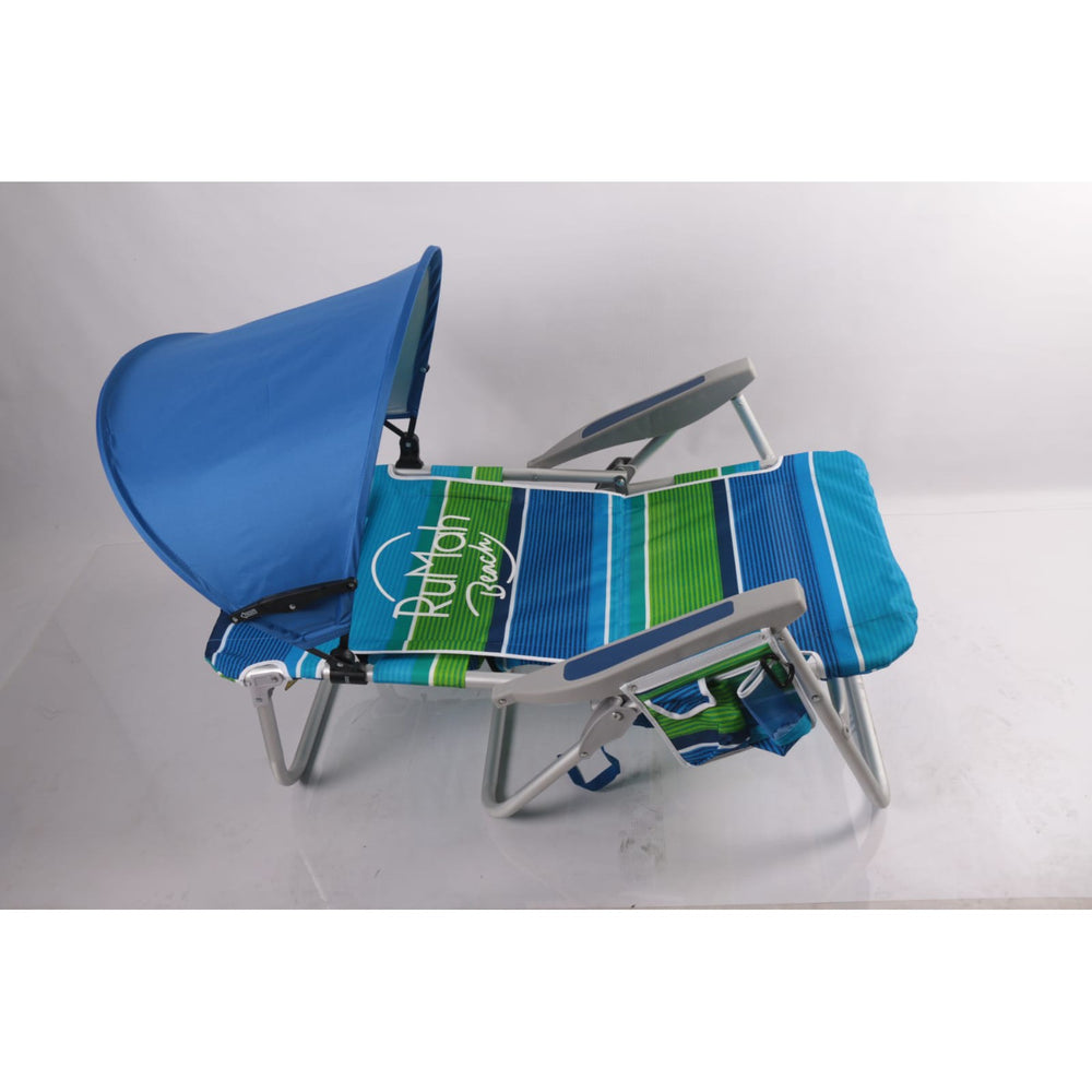 Sombrilla personal para silla playa azul