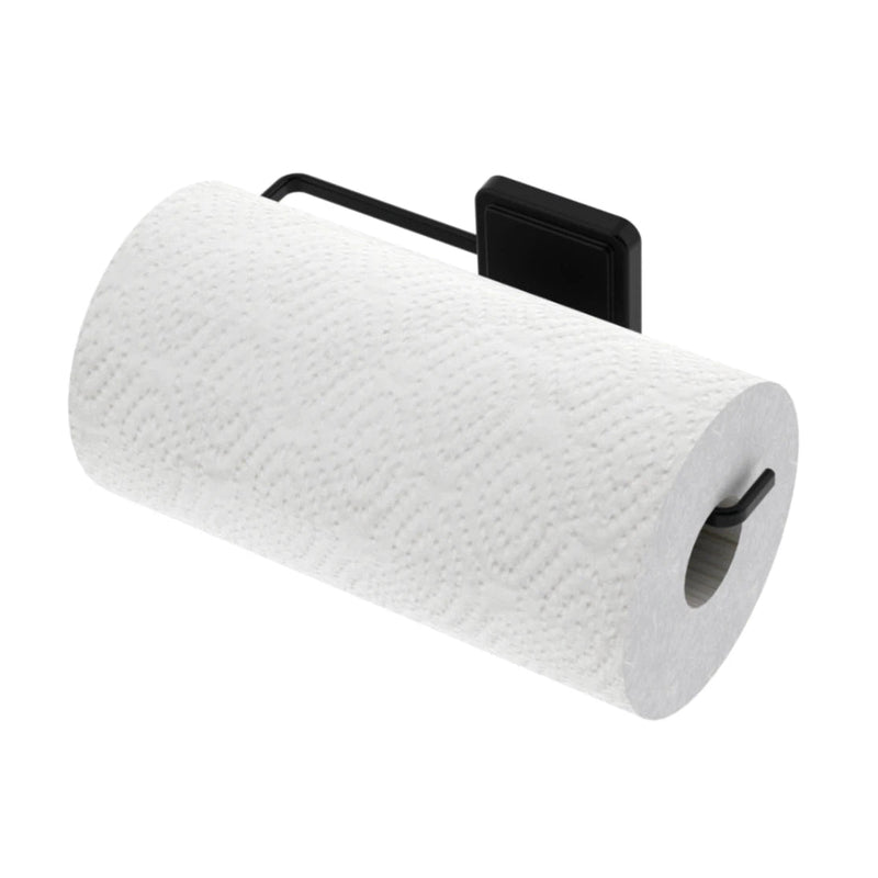 Soporte multiuso con adhesivo - negro mate
