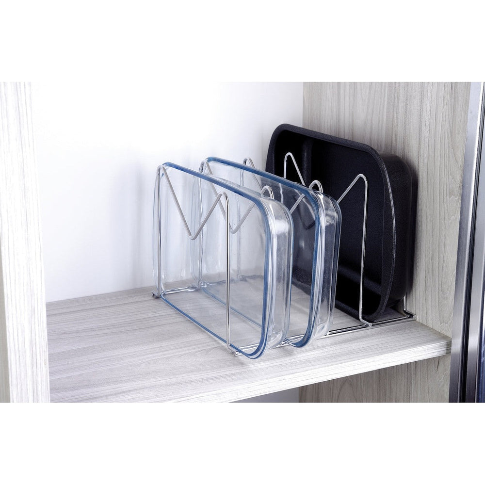 Soporte para moldes y sartén Organizare plateado