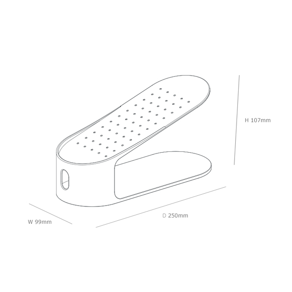 Soporte para zapatos blanco