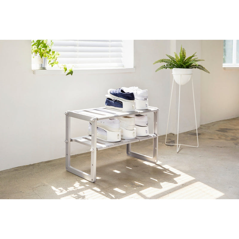 Soporte para zapatos blanco
