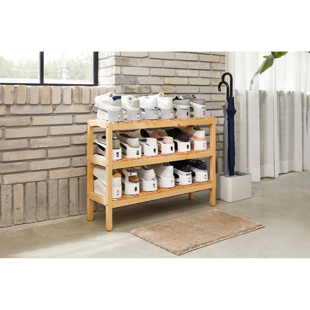 Soporte para zapatos blanco