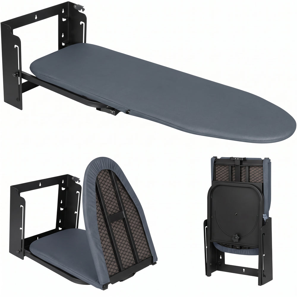 Tabla de planchar de pared plegable y giratoria IronFold negra