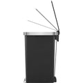 Tacho basura pedal Hana slim plástico 45L negro