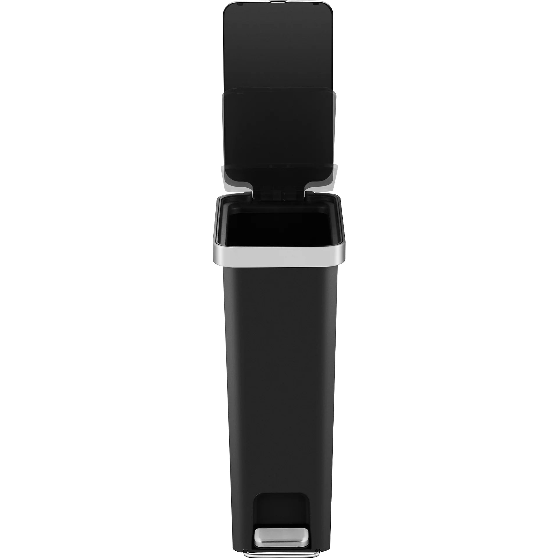 Tacho basura pedal Hana slim plástico 45L negro