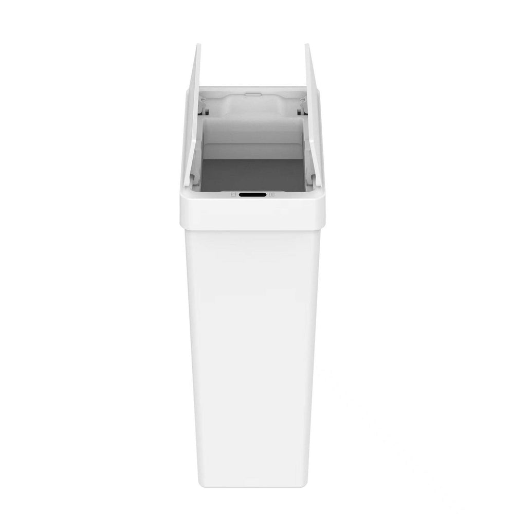 Tacho de basura sensor EKO X-Wing 30 L blanco · tapa doble automática, apertura silenciosa y pantalla LED