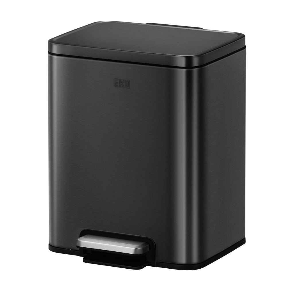 Tacho de basura con pedal Madison 20 L acero negro