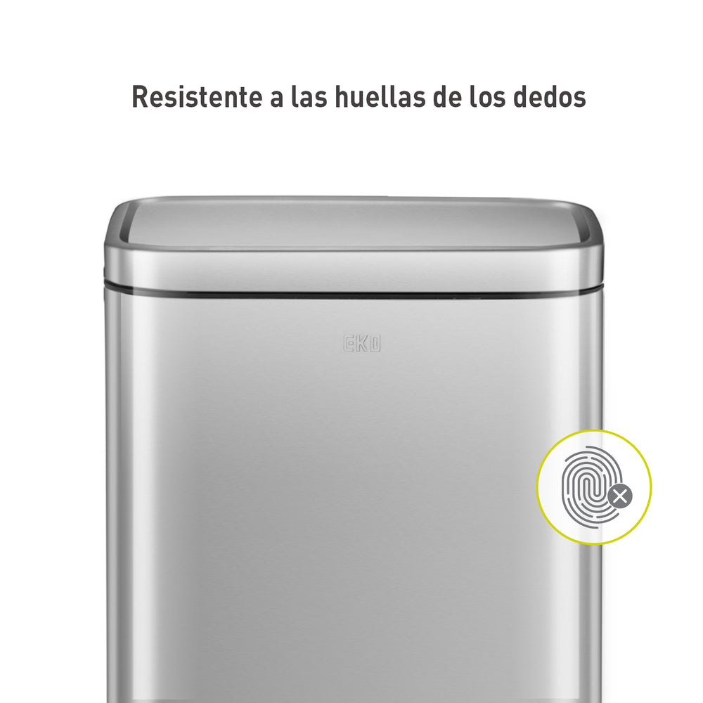 Tacho de basura con pedal Madison 20 L acero plateado mate
