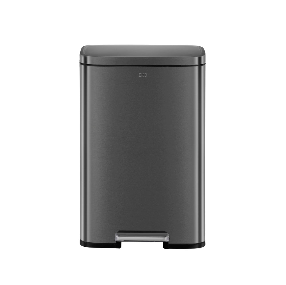 Tacho de basura con pedal Madison 50 L acero negro