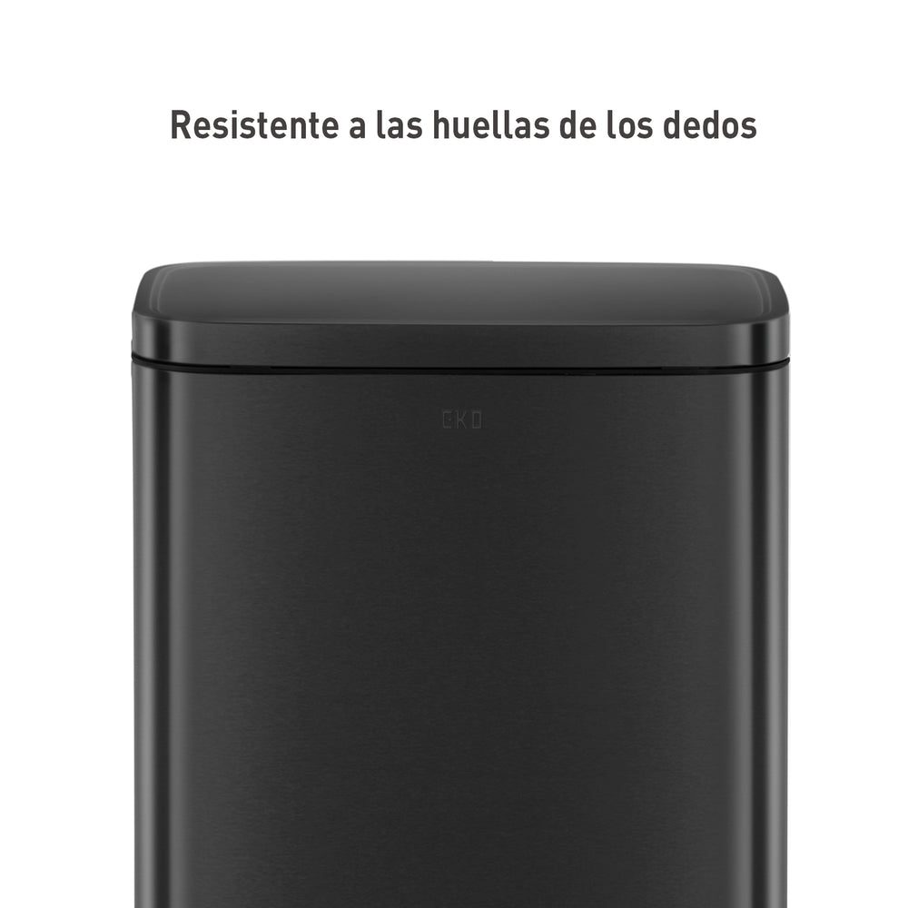 Tacho de basura con pedal Madison 50 L acero negro
