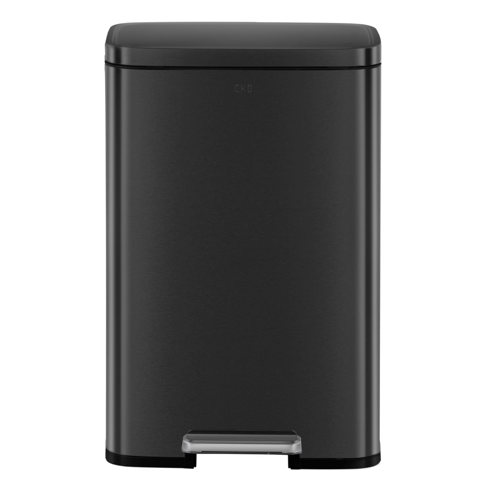 Tacho de basura con pedal Madison 50 L acero negro