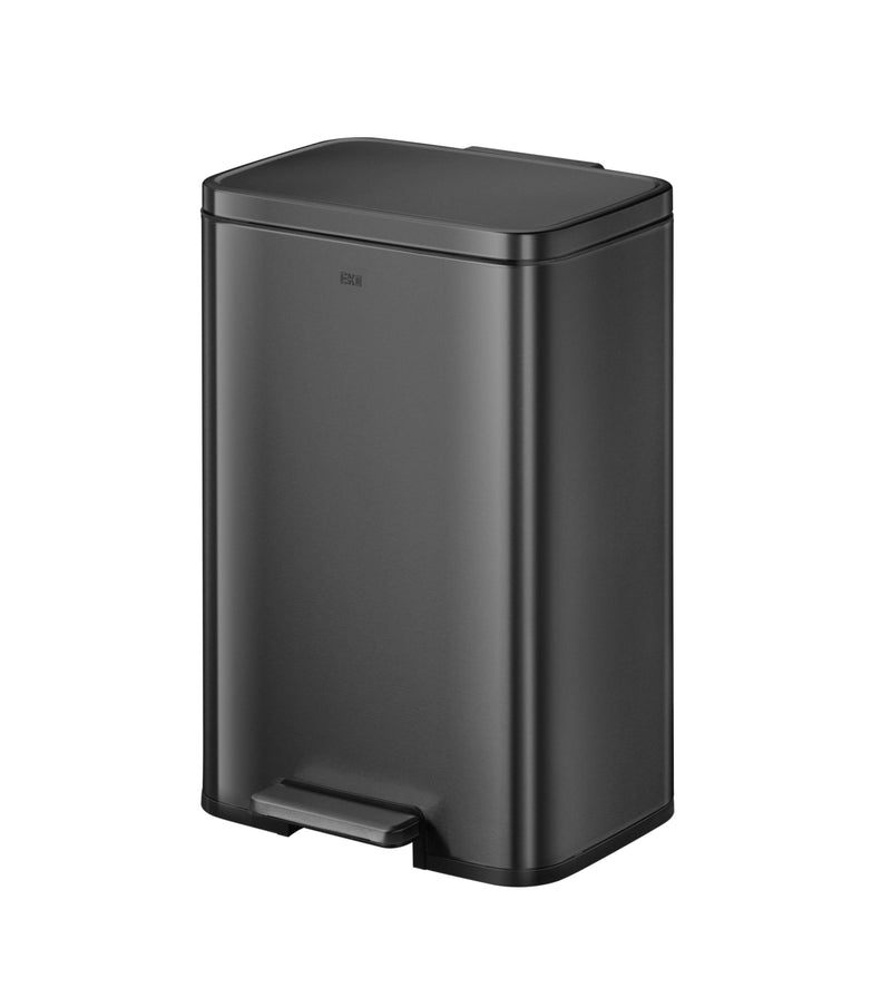 Tacho de basura con pedal Madison 50 L acero negro