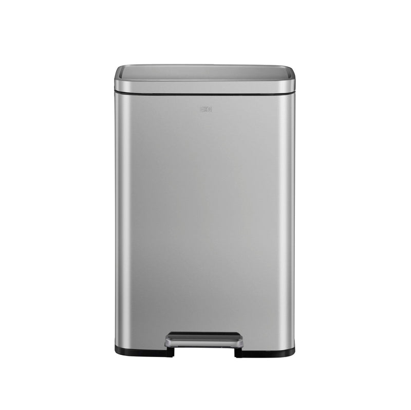 Tacho de basura con pedal Madison 50 L acero plateado mate