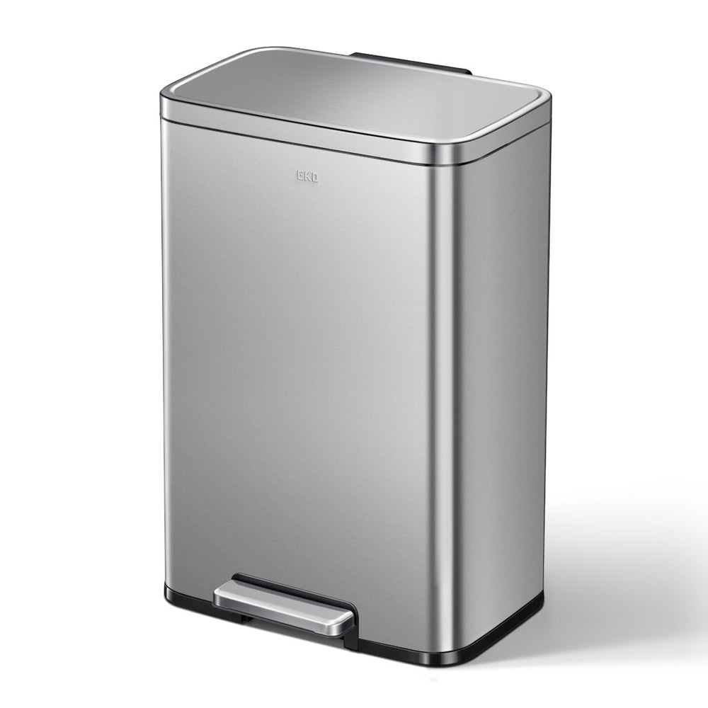 Tacho de basura con pedal Madison 50 L acero plateado mate