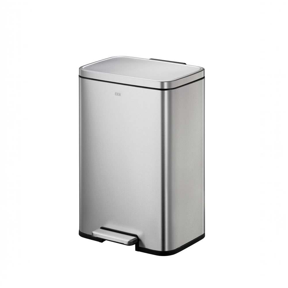 Tacho de basura con pedal Madison 50 L acero plateado mate