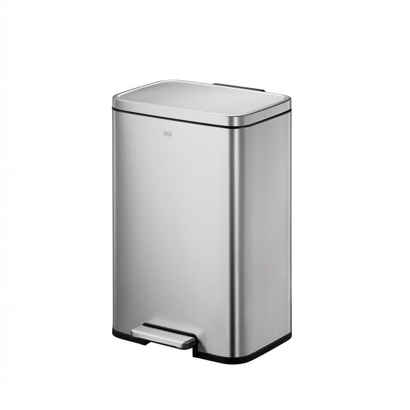 Tacho de basura con pedal Madison 50 L acero plateado mate